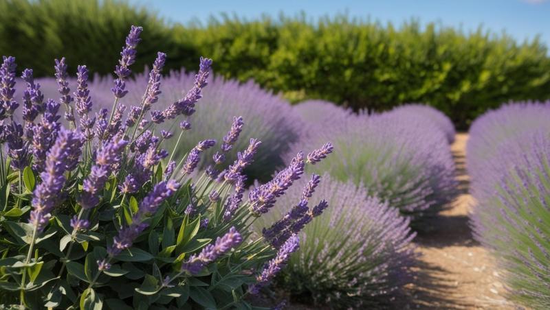 1_Fresh-lavender-flowers-with-dense-greenary-in-medow-and-blue-sky-in-natural-look-43