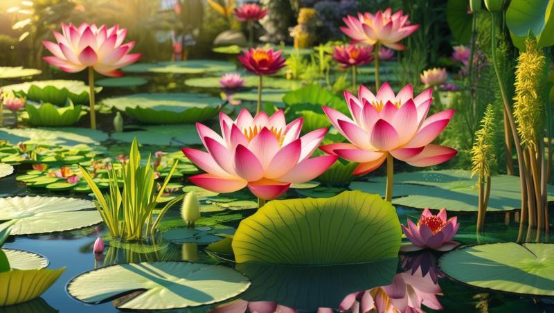 Flower-plants-as-water-garden-materials-454