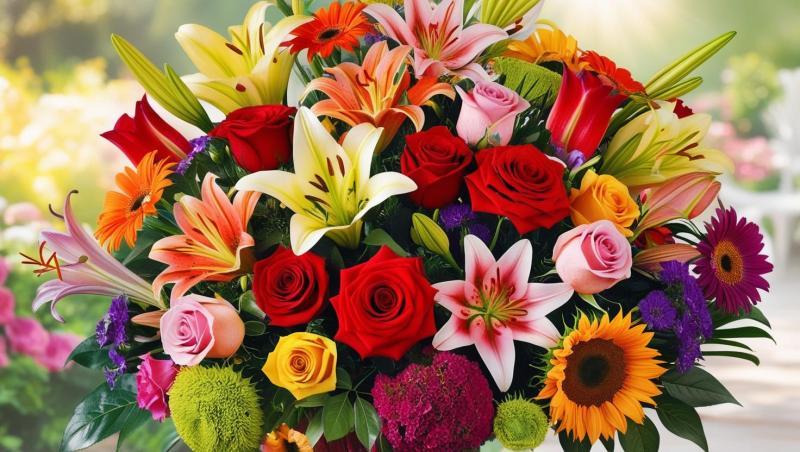 Multi-colored-various-color-flower-bouquet-7655