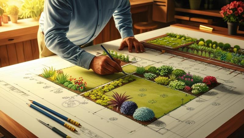 Preparing-A-Map-For-garden-Design-233212