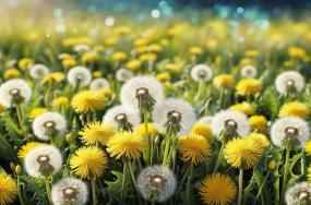 Beautiful-Dandelion-flowers-and-leaves-454 Beautiful-Dandelion-flowers-and-leaves-454