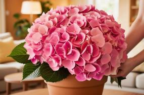 Beautiful-hydrangea-grow-in-pot-with-human-hand-322 Beautiful-hydrangea-grow-in-pot-with-human-hand-322