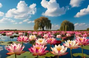 Beautiful-lotus-flowers-with-pond-4536