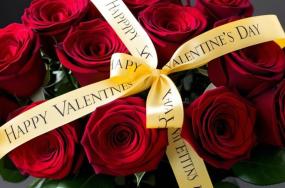 Beautiful-red-roses-bouquet-with-yellow-color-strip-and-printed-word-as-_Happy-Valentines-Day_-note-in-HD-look.-332 Beautiful-red-roses-bouquet-with-yellow-color-strip-and-printed-word-as-_Happy-Valentines-Day_-note-in-HD-look.-332