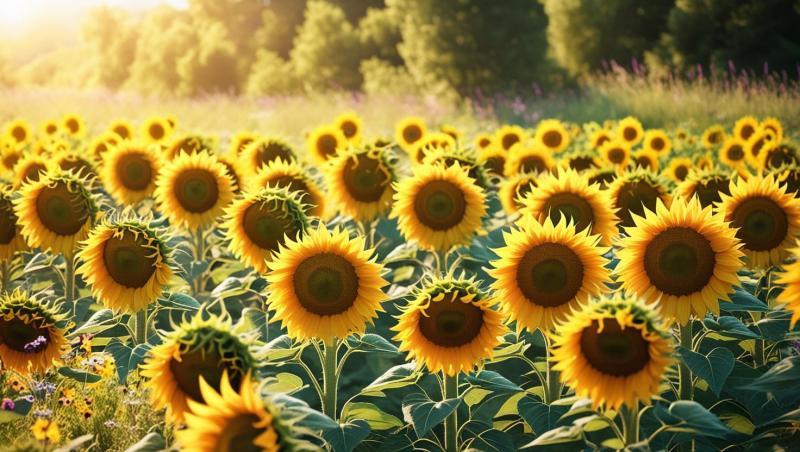Beautiful-sunflowers-in-medow-area-34